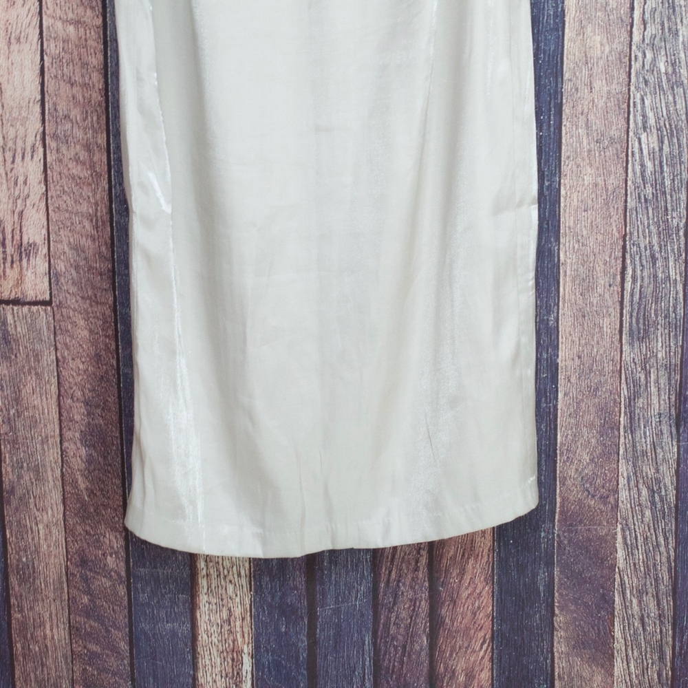 Patra Ivory Shimmer Long Dress Matron Size 16 - Picture 4 of 8
